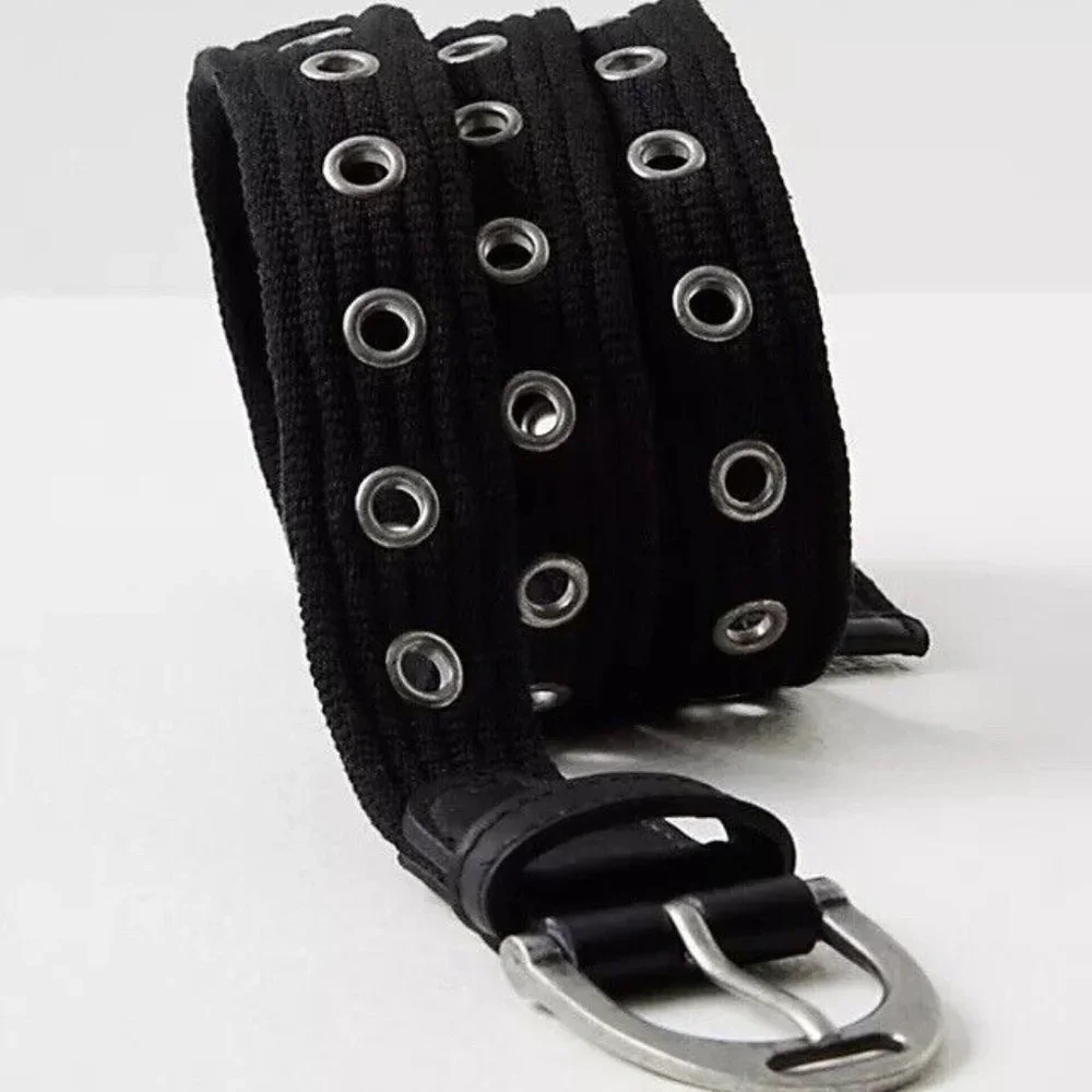 NWOT Free People Avril Grommet Cotton Hip Belt